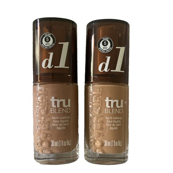 2 Covergirl COVER GIRL TRU BLEND TruBlend Liquid Foundation D1 Creamy Beige NEW - Picture 1 of 6